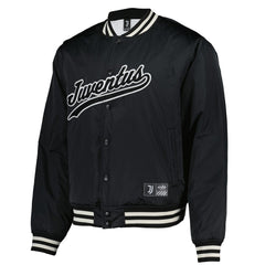 Juventus Collegiate Sateen Full-Snap Jacket Black - Fanatics