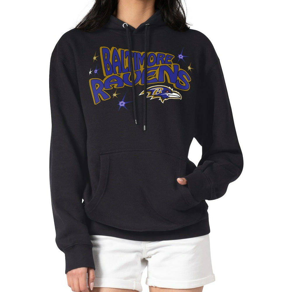 Baltimore Ravens Starter Women's Fireworks Fleece Pullover Hoodie