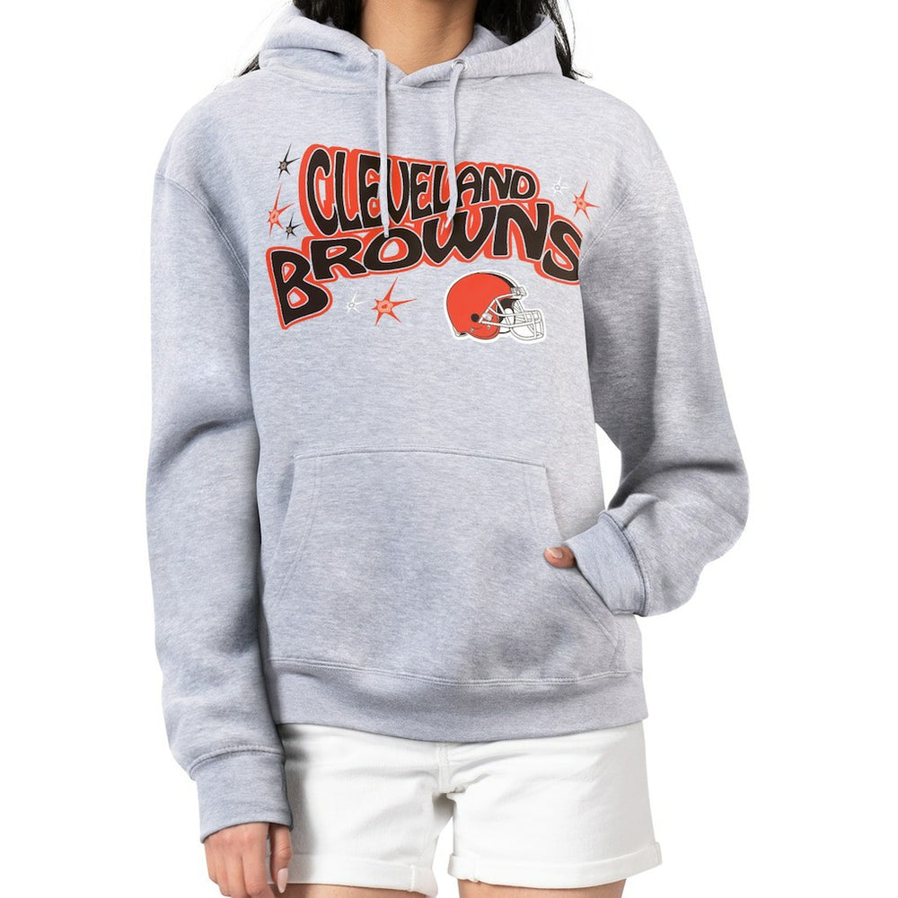 Cleveland Browns Starter Women's Fireworks Fleece Pullover Hoodie