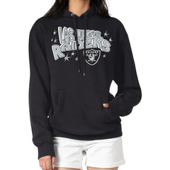 Las Vegas Raiders Starter Women's Fireworks Fleece Pullover Hoodie