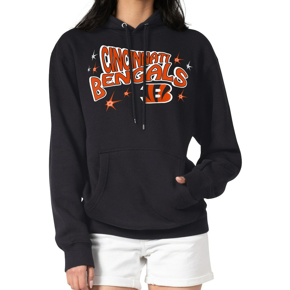 Cincinnati Bengals Starter Women's Fireworks Fleece Pullover Hoodie