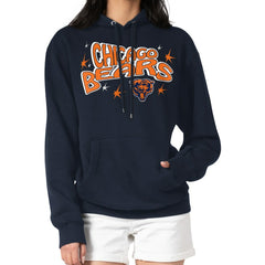 Chicago Bears Starter Women's Fireworks Fleece Pullover Hoodie