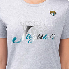 Jacksonville Jaguars G-III 4Her by Carl Banks Women's Super-Slim Fit Lightweight Shadow Logo T-Shirt
