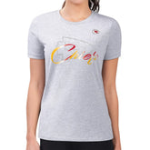 Kansas City Chiefs G-III 4Her by Carl Banks Women's Super-Slim Fit Lightweight Shadow Logo T-Shirt