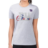 New York Giants G-III 4Her by Carl Banks Women's Super-Slim Fit Lightweight Shadow Logo T-Shirt