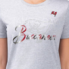 Tampa Bay Buccaneers G-III 4Her by Carl Banks Women's Super-Slim Fit Lightweight Shadow Logo T-Shirt