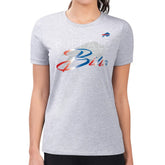 Buffalo Bills G-III 4Her by Carl Banks Women's Super-Slim Fit Lightweight Shadow Logo T-Shirt