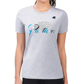 Carolina Panthers G-III 4Her by Carl Banks Women's Super-Slim Fit Lightweight Shadow Logo T-Shirt