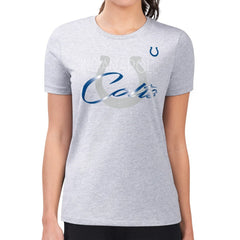 Indianapolis Colts G-III 4Her by Carl Banks Women's Super-Slim Fit Lightweight Shadow Logo T-Shirt