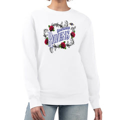 Baltimore Ravens G-III 4Her by Carl Banks Women's Roses Fleece Tri-Blend Pullover Sweatshirt