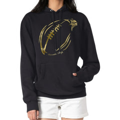 Minnesota Vikings G-III 4Her by Carl Banks Women's Metallic Print Football Sketch Fleece Pullover Hoodie