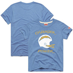 Los Angeles Chargers Homage Youth Charger Power Tri-Blend T-Shirt