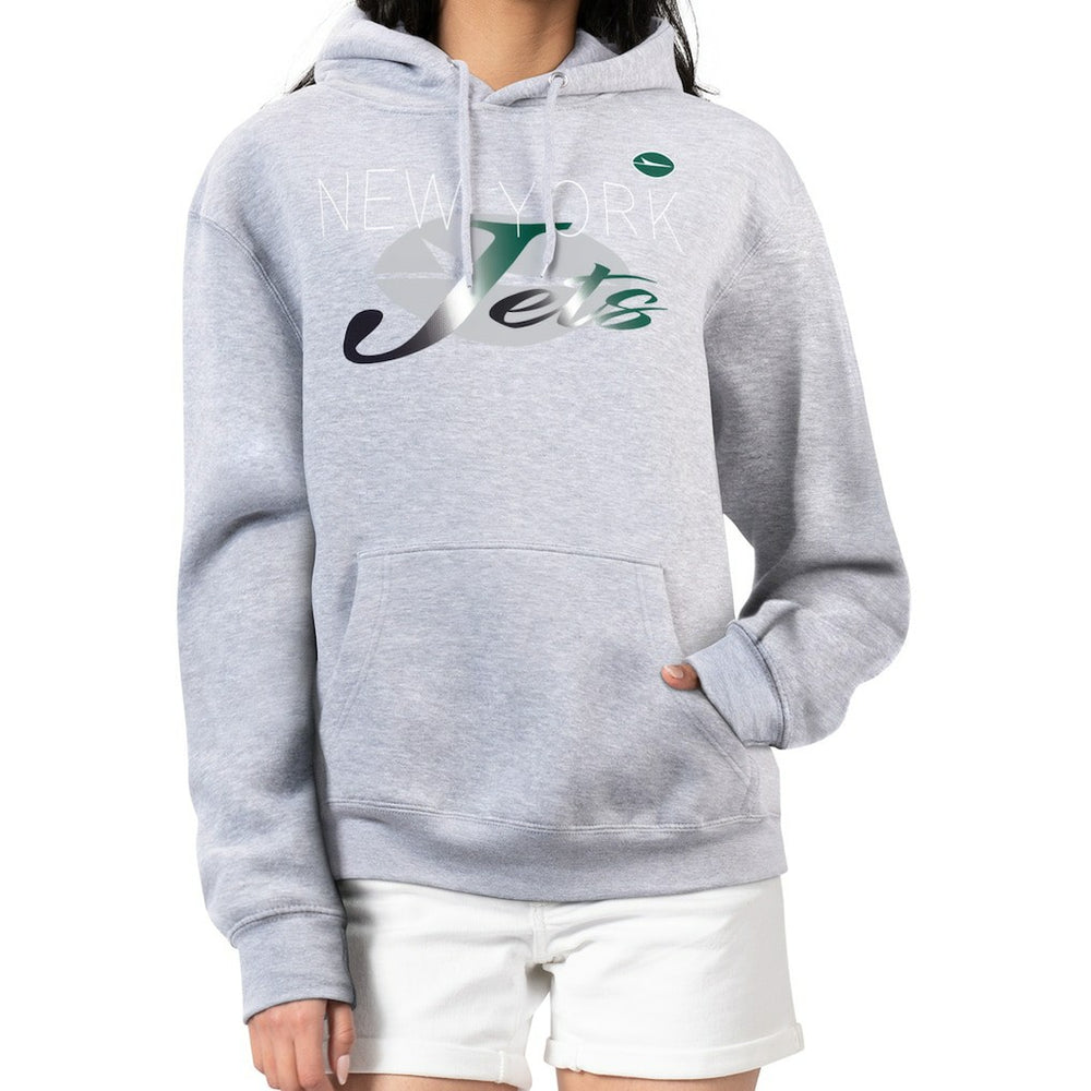 New York Jets G-III 4Her by Carl Banks Women's Shadow Logo Fleece Pullover Hoodie