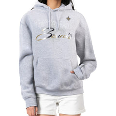 New Orleans Saints G-III 4Her by Carl Banks Women's Shadow Logo Fleece Pullover Hoodie