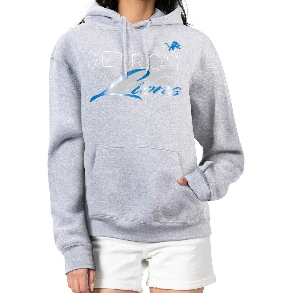 Detroit Lions G-III 4Her by Carl Banks Women's Shadow Logo Fleece Pullover Hoodie