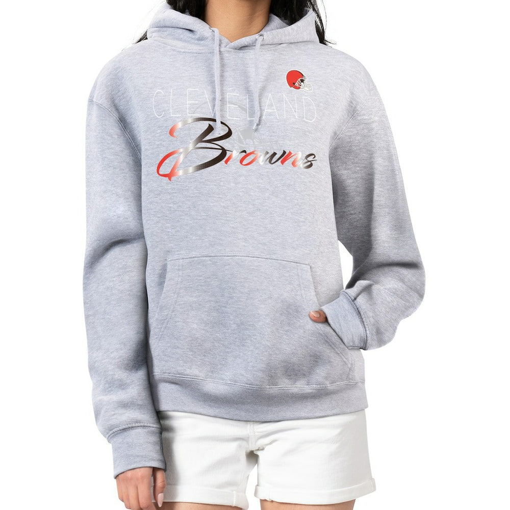 Cleveland Browns G-III 4Her by Carl Banks Women's Shadow Logo Fleece Pullover Hoodie
