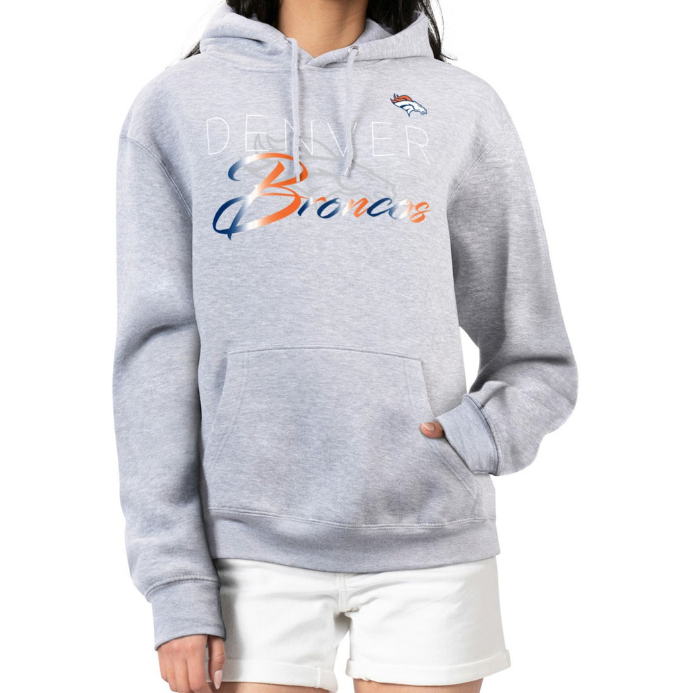 Denver Broncos G-III 4Her by Carl Banks Women's Shadow Logo Fleece Pullover Hoodie