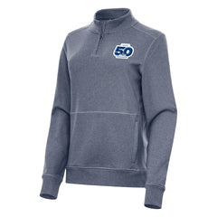 Seattle Seahawks Antigua Women's 50th Season Crush Quarter-Zip Pullover