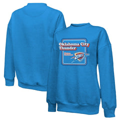 Oklahoma City Thunder Majestic Threads Women's Classic Tri-Blend Pullover Sweatshirt On Sale