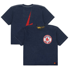 Boston Red Sox Aviator Nation x MLB Women's Cropped Boyfriend Tri-Blend T-Shirt | MLB New