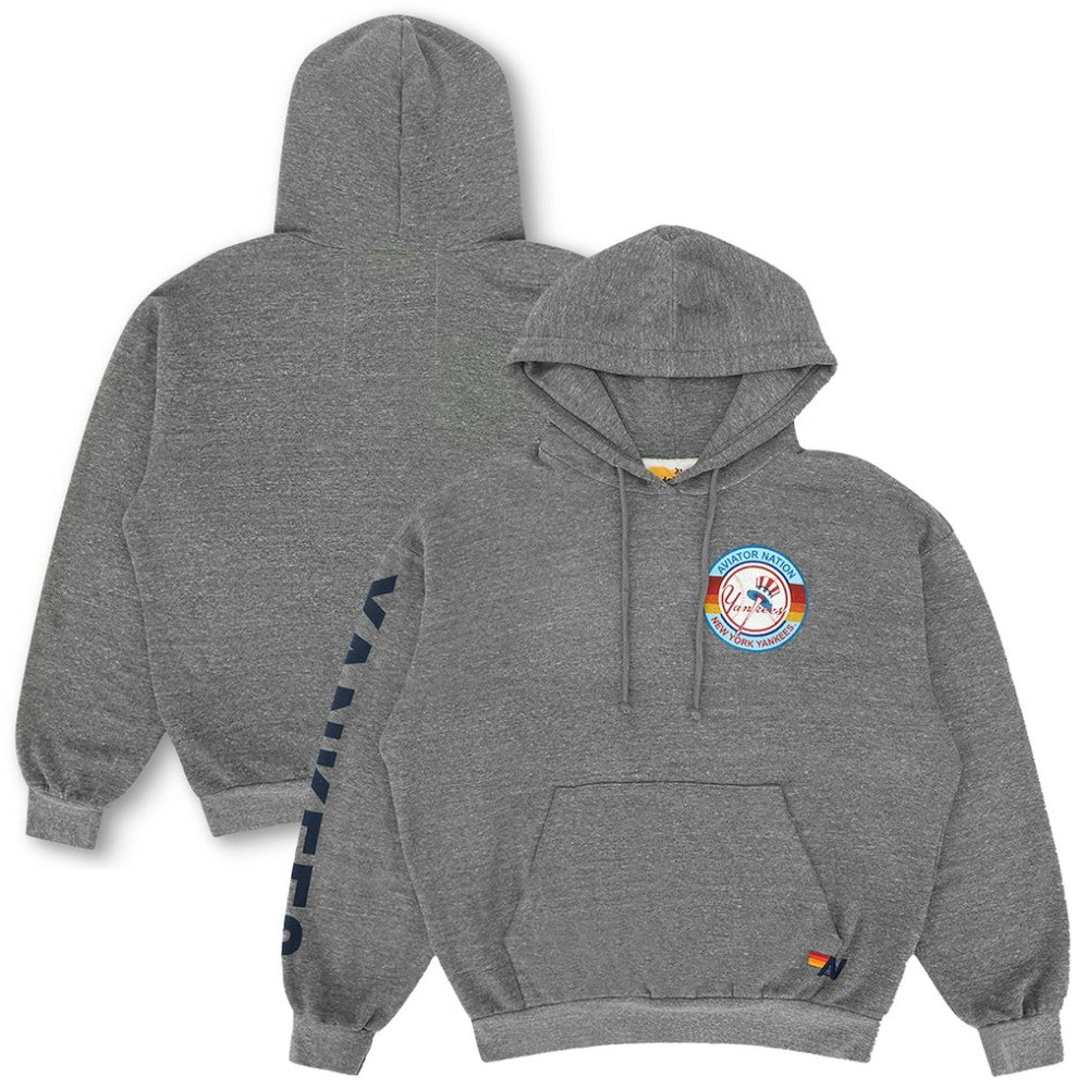 New York Yankees Aviator Nation x MLB Unisex Relaxed Tri-Blend Hoodie | MLB Near me