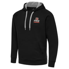 Cincinnati Bengals Antigua Streak Victory Pullover Hoodie