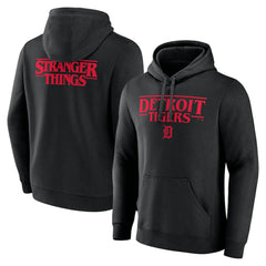 Detroit Tigers Stranger Things Logo Lockup Pullover Hoodie | MLB Shop