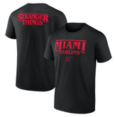 Miami Marlins Stranger Things Logo Lockup T-Shirt | MLB Near me