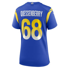 Los Angeles Rams Nike David Quessenberry Women's Team Game Jersey