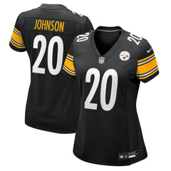 Kaleb Johnson Pittsburgh Steelers Women's Team Game Jersey - Black