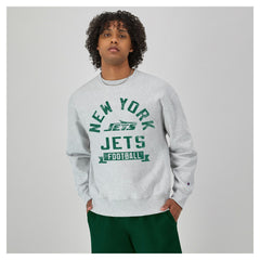 New York Jets Champion Reverse Weave Fleece Pullover Sweatshirt