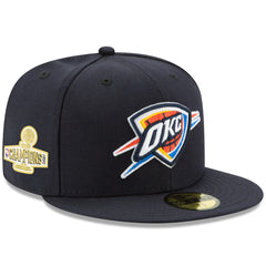 Oklahoma City Thunder 2025 NBA Finals Champions Side Patch 59FIFTY Fitted Hat Discount