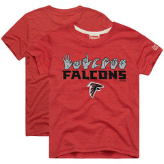 Atlanta Falcons Homage Youth Love Sign x ASL 2.0 Tri-Blend T-Shirt