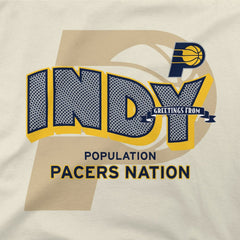 Indiana Pacers Stadium Essentials Unisex Greetings From T-Shirt Online