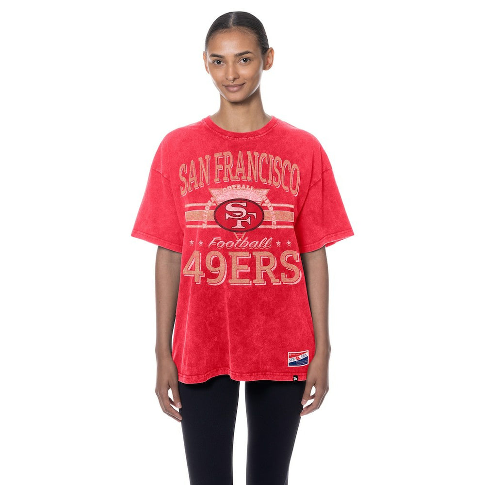 San Francisco 49ers New Era Women's Throwback Oversized T-Shirt