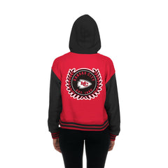 Kansas City Chiefs New Era Women's Throwback Full-Snap Hooded Jacket