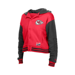 Kansas City Chiefs New Era Women's Throwback Full-Snap Hooded Jacket