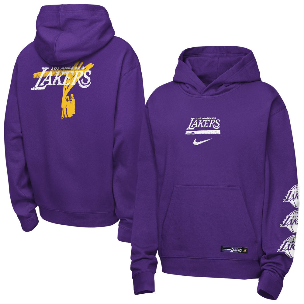 Los Angeles Lakers Youth Courtside Club Premiere Hoodie On Sale