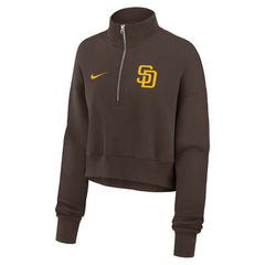 San Diego Padres Nike Women's Primetime Phoenix Fleece Half-Zip Sweatshirt | MLB Shop