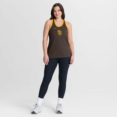 San Diego Padres Nike Women's Tri-Blend Dri-FIT Racerback Tank Top | MLB For sale