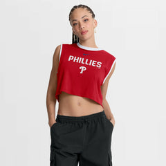 Philadelphia Phillies Nike Women's Primetime Loose Dri-FIT Cropped Tank Top | MLB Shop
