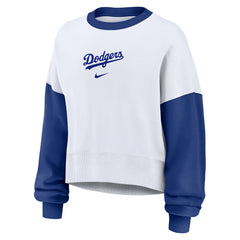 Los Angeles Dodgers Nike Women's Oversized High Hip Fleece Sweatshirt | MLB Near me