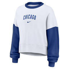 Chicago Cubs Nike Women's Oversized High Hip Fleece Sweatshirt | MLB Online