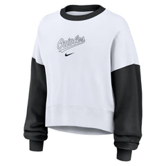 Baltimore Orioles Nike Women's Oversized High Hip Fleece Sweatshirt | MLB Sale
