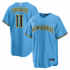 Jackson Chourio Milwaukee Brewers Nike Road Replica Jersey | MLB Near me