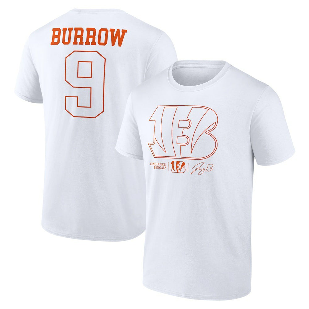 Cincinnati Bengals Joe Burrow Name & Number T-Shirt