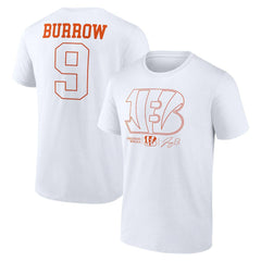 Cincinnati Bengals Joe Burrow Name & Number T-Shirt