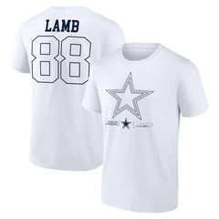 Dallas Cowboys CeeDee Lamb Tonal Name & Number T-Shirt