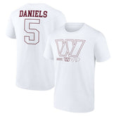 Washington Commanders Jayden Daniels Tonal Name & Number T-Shirt