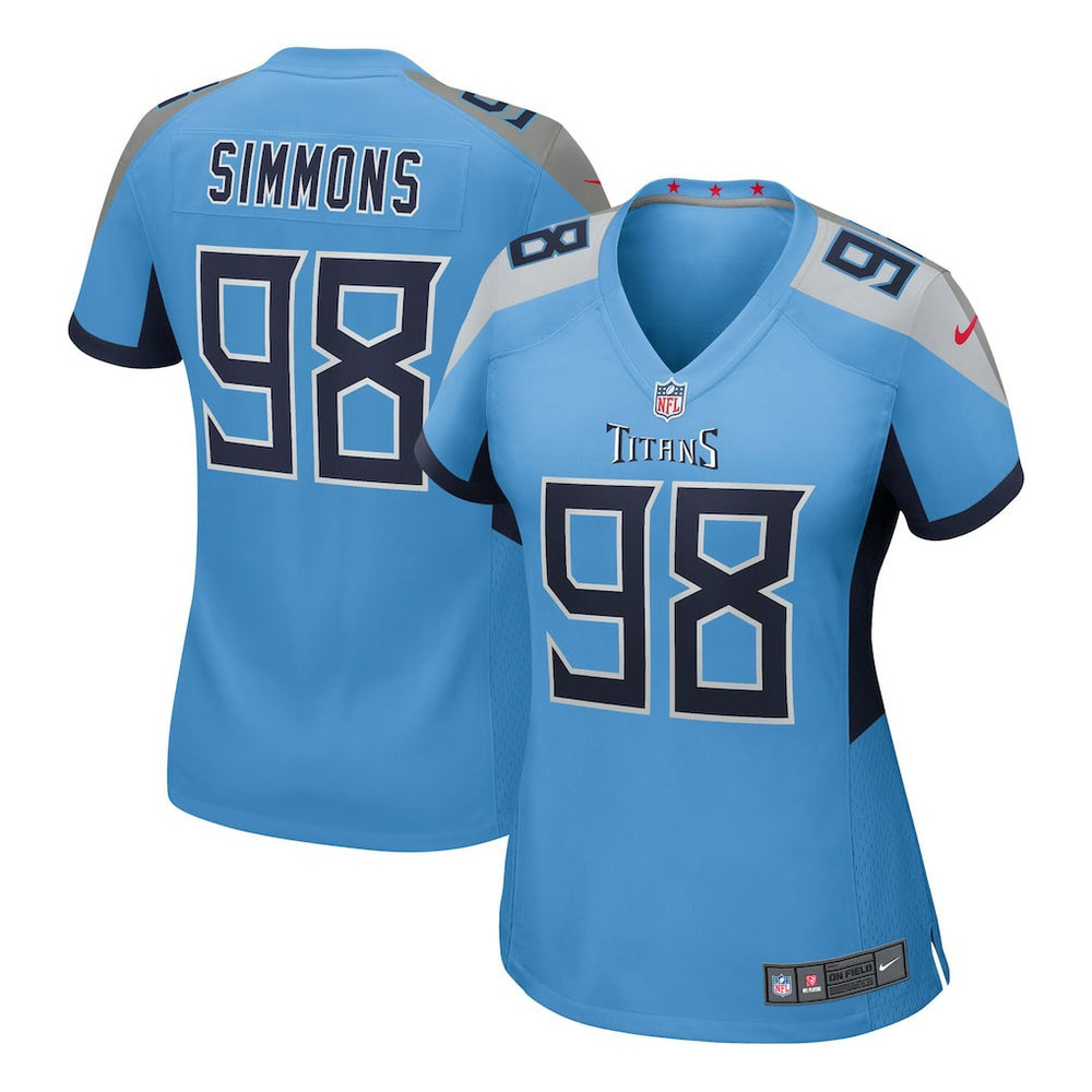Tennessee Titans Nike Jeffery Simmons Women's Team Game Jersey